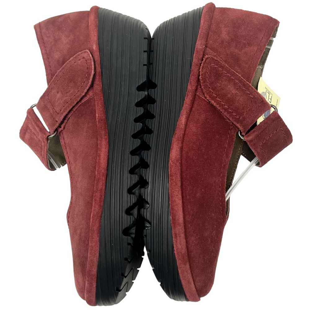 Fly London Women's Robi Mary Jane rust Suede Wedges size 39/8-8.5 NWT 🪰 - Picture 5 of 16